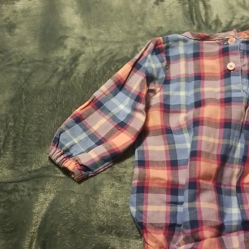 Oshkosh Baby Girl's Plaid Onesie